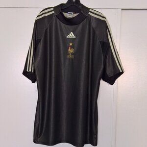 Authentic Adidas France World Cup Fabian Barthez Goalkeeper Soccer Jersey